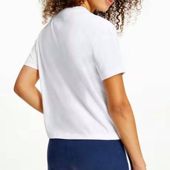 Tommy Hilfiger Tommy Jeans Badge Crew Neck Shirt Women's White Crew Neck Shirt - Picture 3 of 9